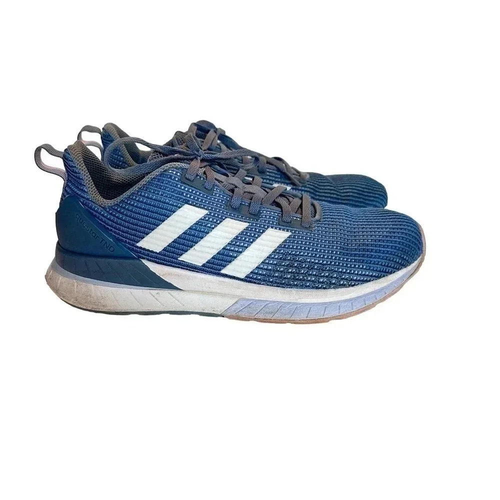 Adidas Questar TND 8.5 Blue White Mesh Running Shoes DB1298